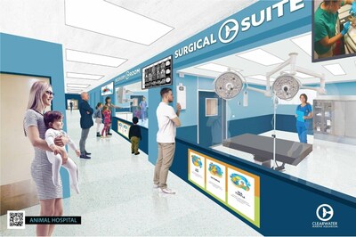 Clearwater Marine Aquarium’s rendering of expanded surgical suite.