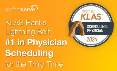 Lightning Bolt is the top KLAS-rated physician scheduling solution for 2024, marking its third category win. Best in KLAS awards are driven entirely by customer feedback.