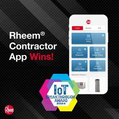 Rheem Contractor App designed by Orion Innovation Wins the Prestigious 'Connected Home Innovation of the Year' Award 