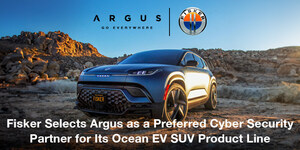 US-Based EV Manufacturer Fisker Selects Argus as a Preferred Cyber Security Partner for Its Ocean SUV Product Line