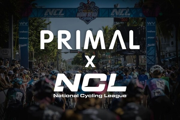 Primal announces its partnership with the National Cycling League for the upcoming 2024 season. Primal will be the exclusive provider of pro-tour premium cycling apparel for three NCL teams. The partnership marks a significant collaboration as Primal will design and supply each team with customized training, tour, and racing kits, including distinctive home and away kit designs. Fans can view and shop the co-branded collaboration at primalwear.com later this year.