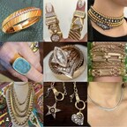 A collage of assorted vintage and antique jewelry, offered by Mary Ann-tiques
