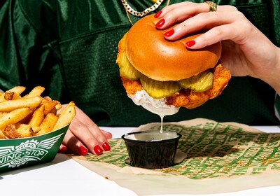 Wingstop's new Hot Honey Rub can be hand sauced-and-tossed on cooked to order chicken sandwiches, classic wings, boneless wings or tenders.