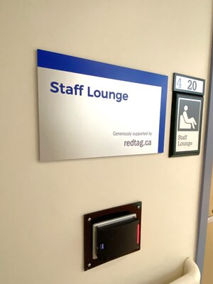 The Hospital for Sick Children (SickKids) staff lounge named in recognition of redtag.ca's pledge to raise $1.5M