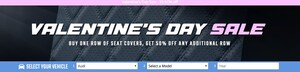 Seat Covers Unlimited Launches Valentine's Day Sale: "Buy One Row, Get a Second Row 50% Off"