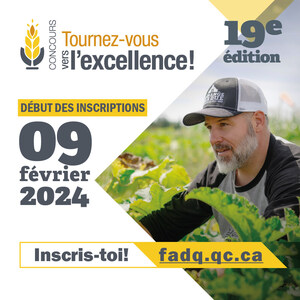 Concours Tournez-vous vers l'excellence! - Lancement de la 19e édition d'une reconnaissance à la relève agricole du Québec