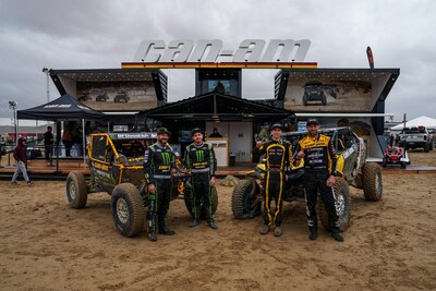 Can-Am Factory Racers Win the UTV Overall, Taking First and Second in the UTV Pro Mod Class. (CNW Group/BRP Inc.)
