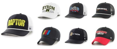 '47's premium NASCAR headwear and apparel is available for purchase now on 47Brand.com