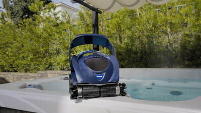 The Polaris Spabot is the world's first automatic cleaner designed for inground spa and portable hot tubs