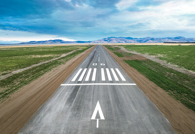 The new sealed, 1km-long, 30m-wide runway at Tawhaki National Aerospace Centre. (PRNewsfoto/Tawhaki)