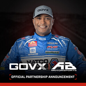GOVX and 3X NHRA World Champion Antron Brown Announce Official Partnership