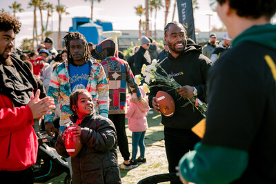 He Gets Us ambassador and NFL player Brandin Cooks takes part in Hey Neighbor community service event benefitting more than 1,500 Las Vegas residents