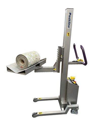 Handling Rolls of Film or Foil with the Stainless-Steel Rotating Tray Attachment