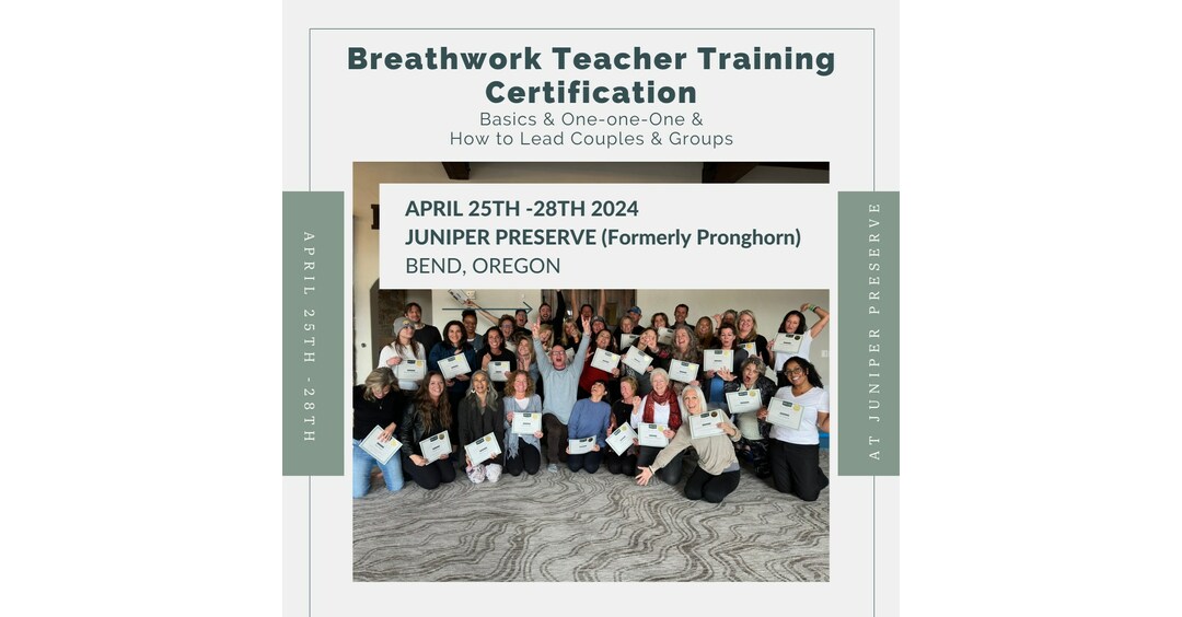 Jon Paul Crimi, World-Renowned Breathwork Instructor, is Hosting an In-Person  Breathwork Teacher Training April 25-28 2024 in Bend, Oregon