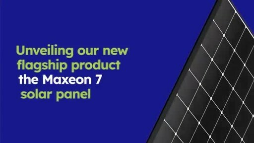 Unveiling our new Maxeon 7 solar panel.