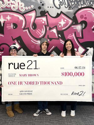RUE21 SPOTLIGHTS NEW MOBILE APP AND RUE21 REWARDS LOYALTY PROGRAM WITH $100,000 PAYDAY FOR LUCKY GIVEAWAY WINNER