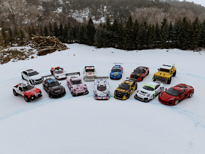The Inaugural North American F.A.T. Ice Race Driven by Mobil 1 Takes Over Aspen, CO with 50 Specialty, Rare Cars and Expert Racers (Credit: Mobil 1)