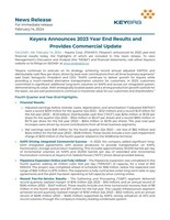 Keyera Announces 2023 Year End Results and Provides Commercial Update (CNW Group/Keyera Corp.)