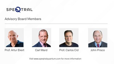 SpeQtral Advisory Board Members, from L - R: Prof Artur Ekert, Mr. Carl Ward, Prof. Carlos Cid and Mr. John Prisco