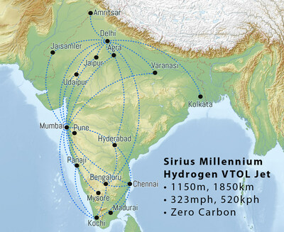 Sirius Aviation AG Partners with India’s MEHAIR, Securing 100 Hydrogen VTOL Jet Orders