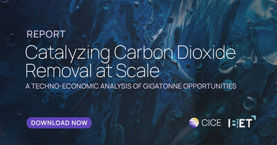 Download the Catalyzing Carbon Dioxide Removal at Scale report for a techno-economic analysis of innovative pathways to carbon dioxide removal (CDR) at a multi-gigatonne scale. (CNW Group/B.C. Centre for Innovation and Clean Energy)