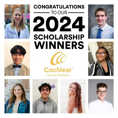 2024 Cochlear Scholarship winners.