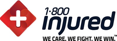 Main logo for 1-800-INJURED, lawyer directory.