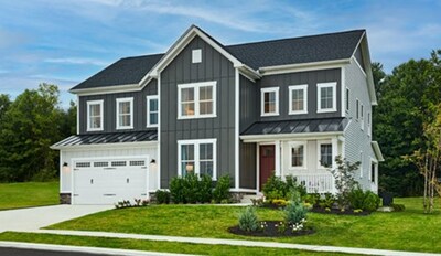 The two-story Presley is one of five Richmond American floor plans available at White Oak Reserve in Fredericksburg, Virginia.