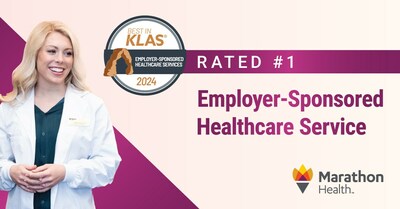 Marathon Health ranked #1 in the Employer-Sponsored Healthcare Services category for the 2024 Best in KLAS Awards.