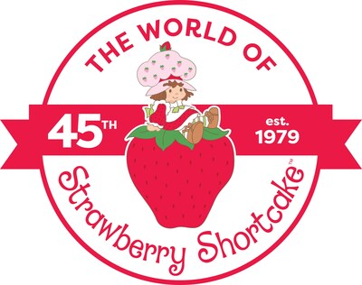 Strawberry Shortcake 45th Anniversary Logo (CNW Group/WildBrain Ltd.)