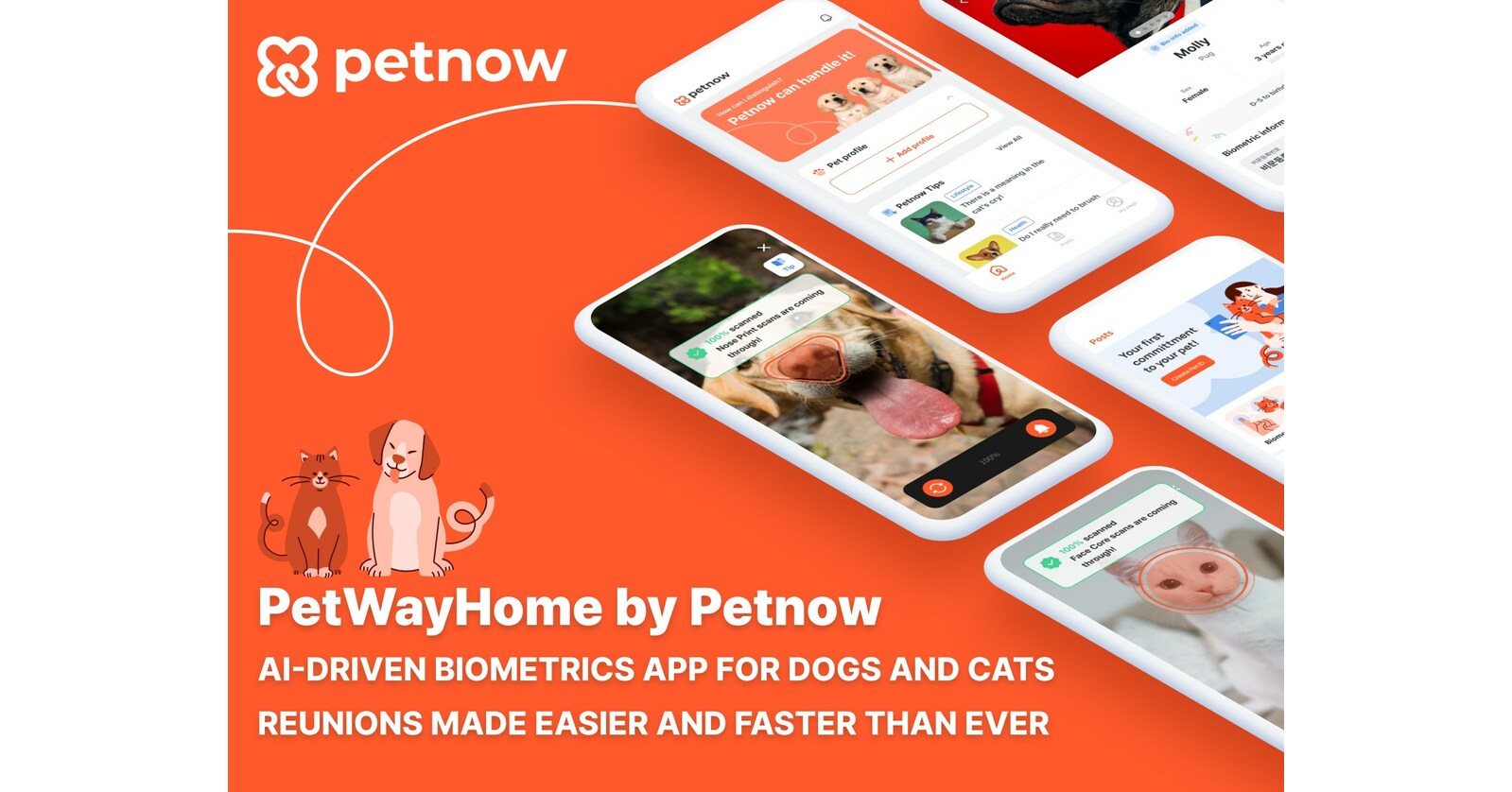 Petnows KI-Service f&uuml;r verlorene und gefundene Haustiere mit Mikrochip-Erg&auml;nzungstechnologie kommt zum MWC Barcelona 2024