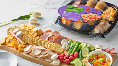With holiday celebrations and Mother’s Day on the horizon, the spring-themed Honey Ham & Turkey Tray from the makers of the HORMEL GATHERINGS® brand is here to spruce up the spread of any springtime occasion.