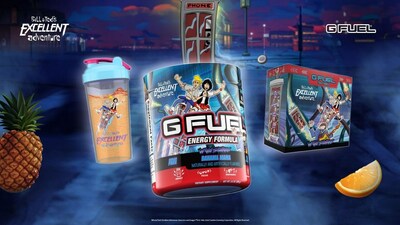 G FUEL Wyld Stallyns, inspired by "Bill & Ted's Excellent Adventure," is now available at GFUEL.com for a limited time.
