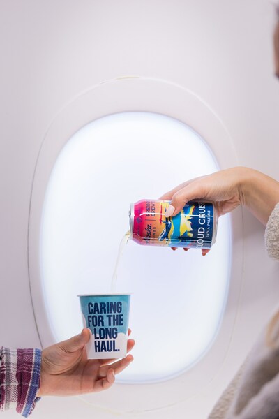 The ‘Cloud Cruiser’ is the result of two beloved and popular Pacific Northwest brands coming together to create a top-tier beverage to add to Alaska Airline's premium line-up. Alaska's first-ever custom crafted beer, exclusively brewed for the carrier by Seattle-based Fremont Brewing, will be offered complimentary in First and Premium Class and for purchase in the Main Cabin and served in select lounges. The ‘Cloud Cruiser’ is the result of two beloved and popular Pacific Northwest brands coming together to create a top-tier beverage to add to Alaska Airline's premium line-up. Alaska's first-ever custom crafted beer, exclusively brewed for the carrier by Seattle-based Fremont Brewing, will be offered complimentary in First and Premium Class and for purchase in the Main Cabin and served in select lounges.