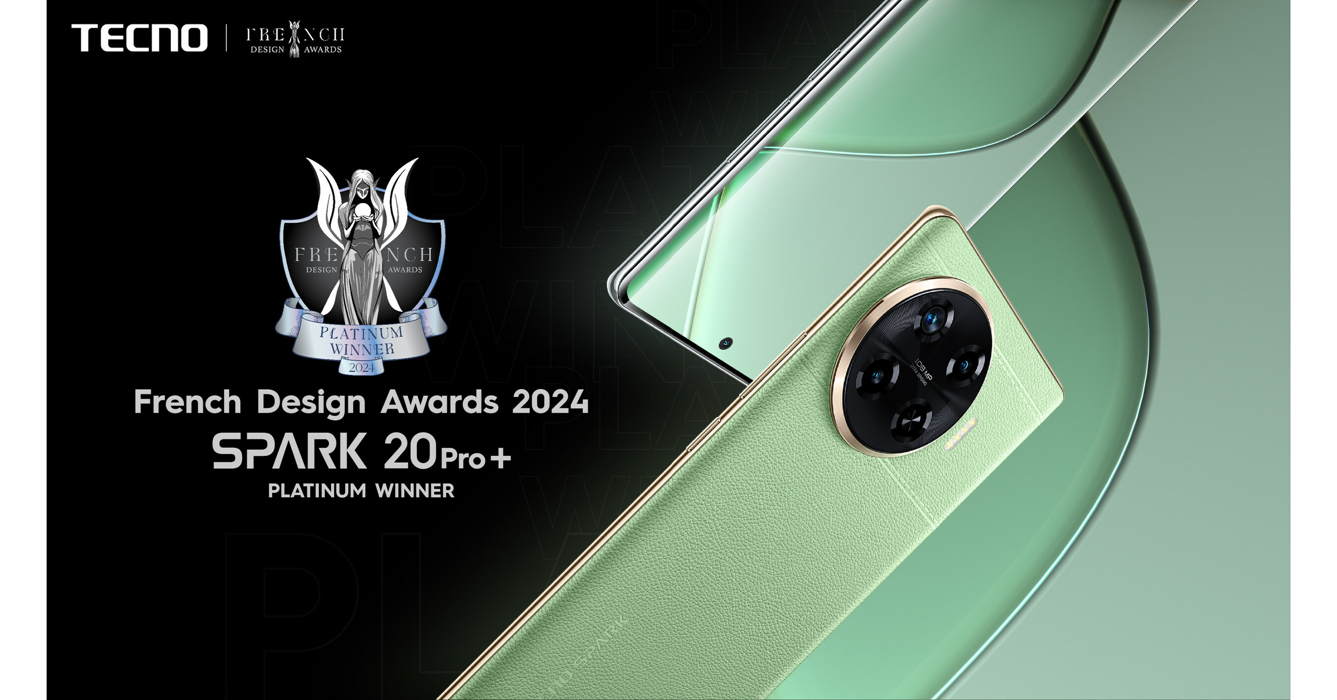 TECNO SPARK 20 Pro+ remporte deux prestigieux prix du design français pour 2024