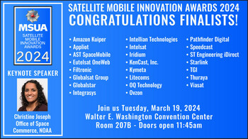 MSUA Satellite Mobile Innovation Awards Finalists and Keynote Speaker Christine Joseph