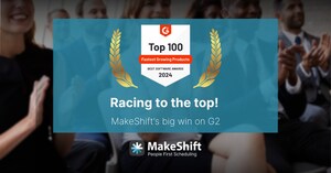 A Testament to Employee Scheduling Excellence: MakeShift Secures Spot on G2's Top 100 Fastest Growing Software List for 2024