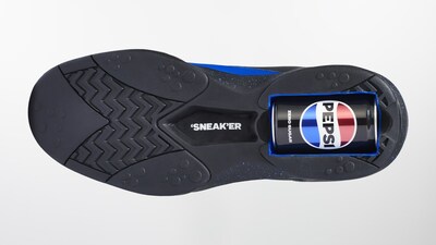 Custom Shoe is Designed to Carry Pepsi Mini Cans
