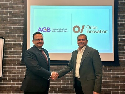From Left to Right: Nadeem Lodhi, CEO at AGB and Anoop Gala, Global Head of Financial Services at Orion Innovation