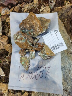 Figure 5: Photograph of sample W500687 (CNW Group/Prospect Ridge Resources Corp.)
