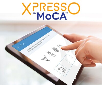 XpressO by MoCA cognitive self-testing app for browser, tablet, and smartphone (CNW Group/MoCA Cognition)