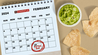 Chipotle is celebrating Leap Day on February 29 with a free guac offer* for Chipotle Rewards members who use code EXTRA24 at checkout on the Chipotle app and Chipotle.com.