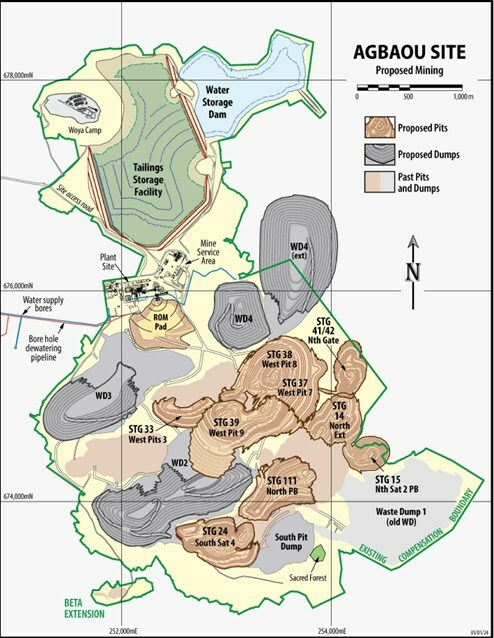 Figure 1: Agbaou Proposed Pit Stages (CNW Group/Allied Gold Corporation) Figure 1: Agbaou Proposed Pit Stages (CNW Group/Allied Gold Corporation)