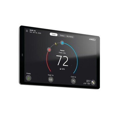 The Lennox S40 Smart Thermostat offers advanced functionality beyond standard temperature regulation, including air pollutant detection.