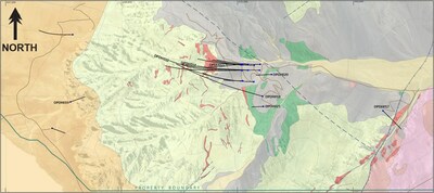 Figure 1: Lunahuasi Plan View With Surface Geology (CNW Group/NGEx Minerals Ltd.)
