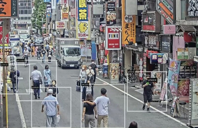 This is just one example of Omnilert's organic training data from a busy street in Tokyo, Japan. True, organic data is captured directly from video cameras in various real-world settings such as schools, hospitals, and busy public environments. Organic training data captures the unpredictability of real-life scenarios that a gun detection system must navigate. As opposed to green screen videos and other synthetic methods of data creation, this type of training enables the AI visual gun detection system to recognize threats more accurately, reducing the chance of false positives and missed gun detections.