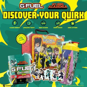 G FUEL Unlocks New Powers with "My Hero Academia" Energy Drink Collab