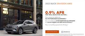 Carl Black Roswell is offering low APR for well-qualified buyers on select Buick Envision models