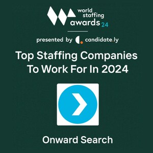 Onward Search Named 'Top Staffing Company to Work For' at World Staffing Awards