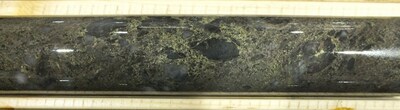 TS-24-18 845.6m – Sphalerite and chalcopyrite mineralization (CNW Group/Foran Mining Corporation)